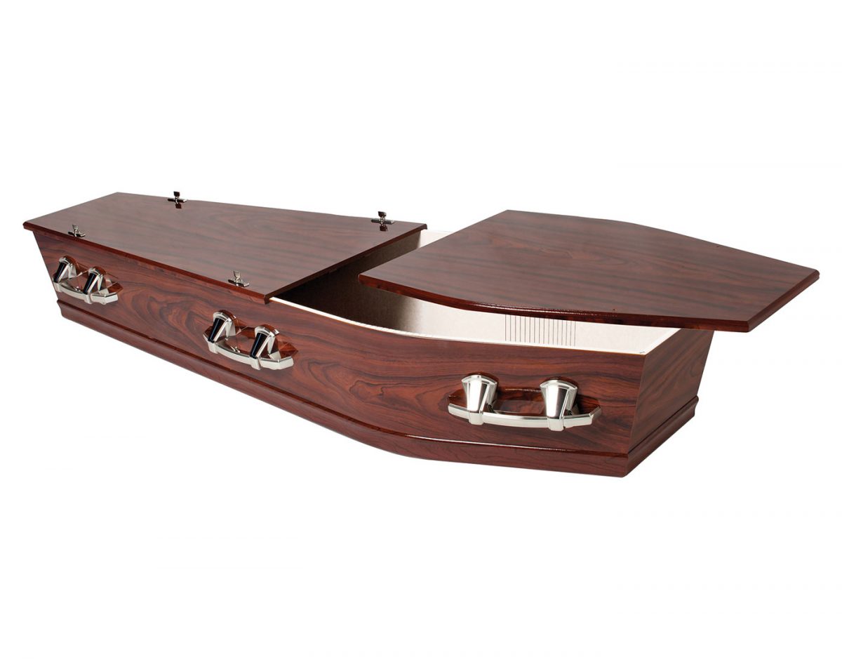 Richmond Mahogany Split Lid | The Coffin Shop